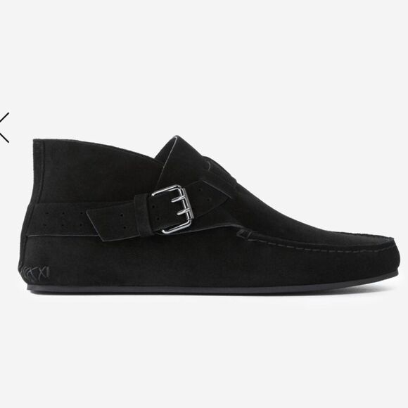 New The Kooples suede leather moccasins black slip ons shoes NIB $475 41 10 - Picture 3 of 16